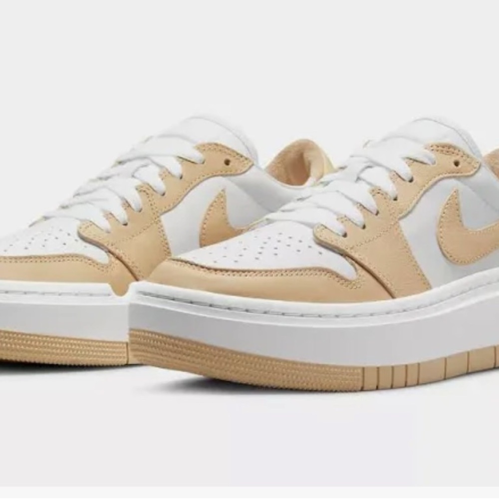 Air Jordan 1 Elevate 'Harvest Moon' Women's Tan White Sneaker platform